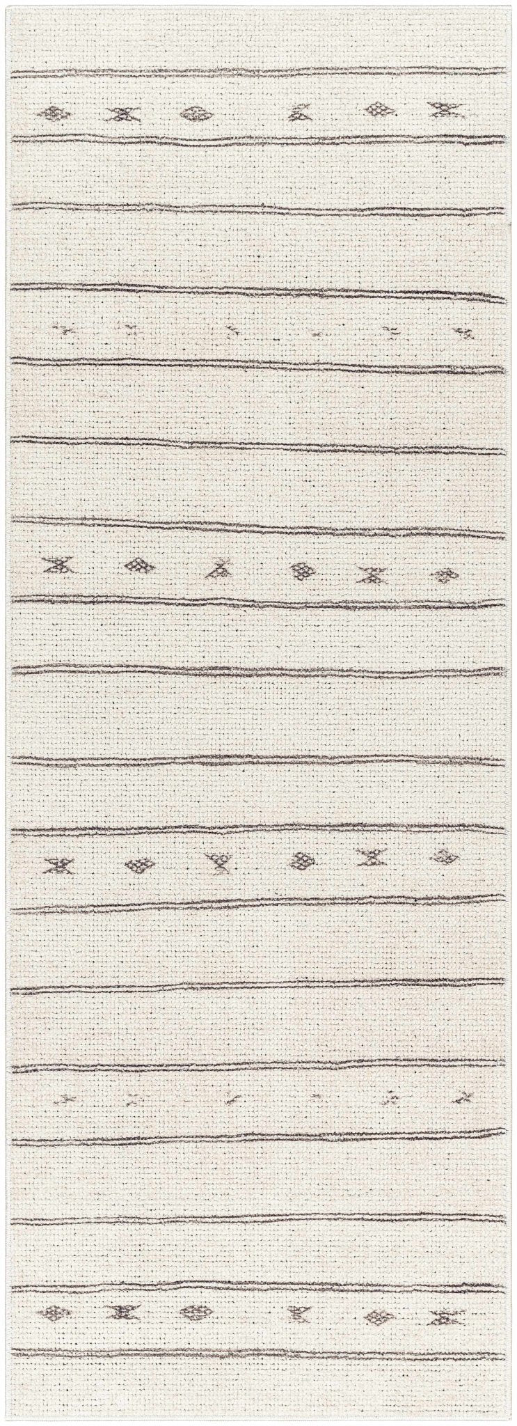 Jana Modern Stripe Pattern Beige Area Rug - The Rug Decor