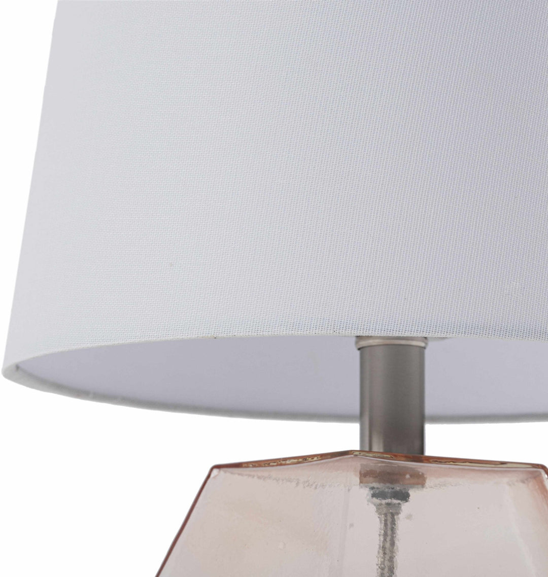 Jantianon Contemporary White Glass Table Lamp - The Rug Decor
