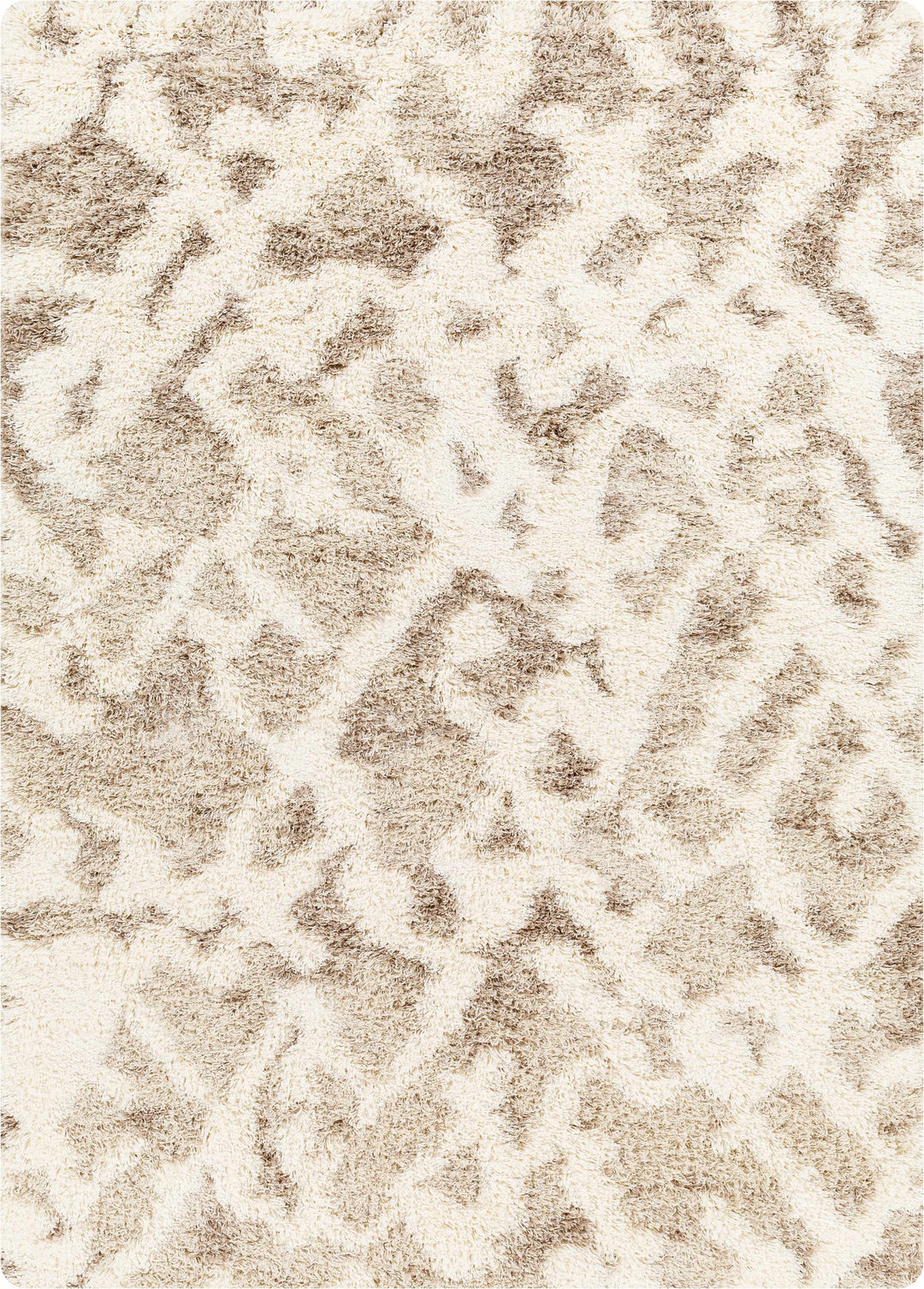 Jase Contemporary Style Beige And Ivory Area Rug