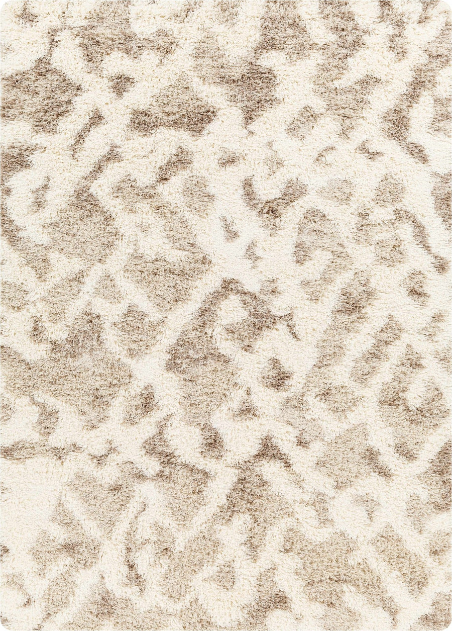Jase Contemporary Style Beige And Ivory Area Rug - The Rug Decor