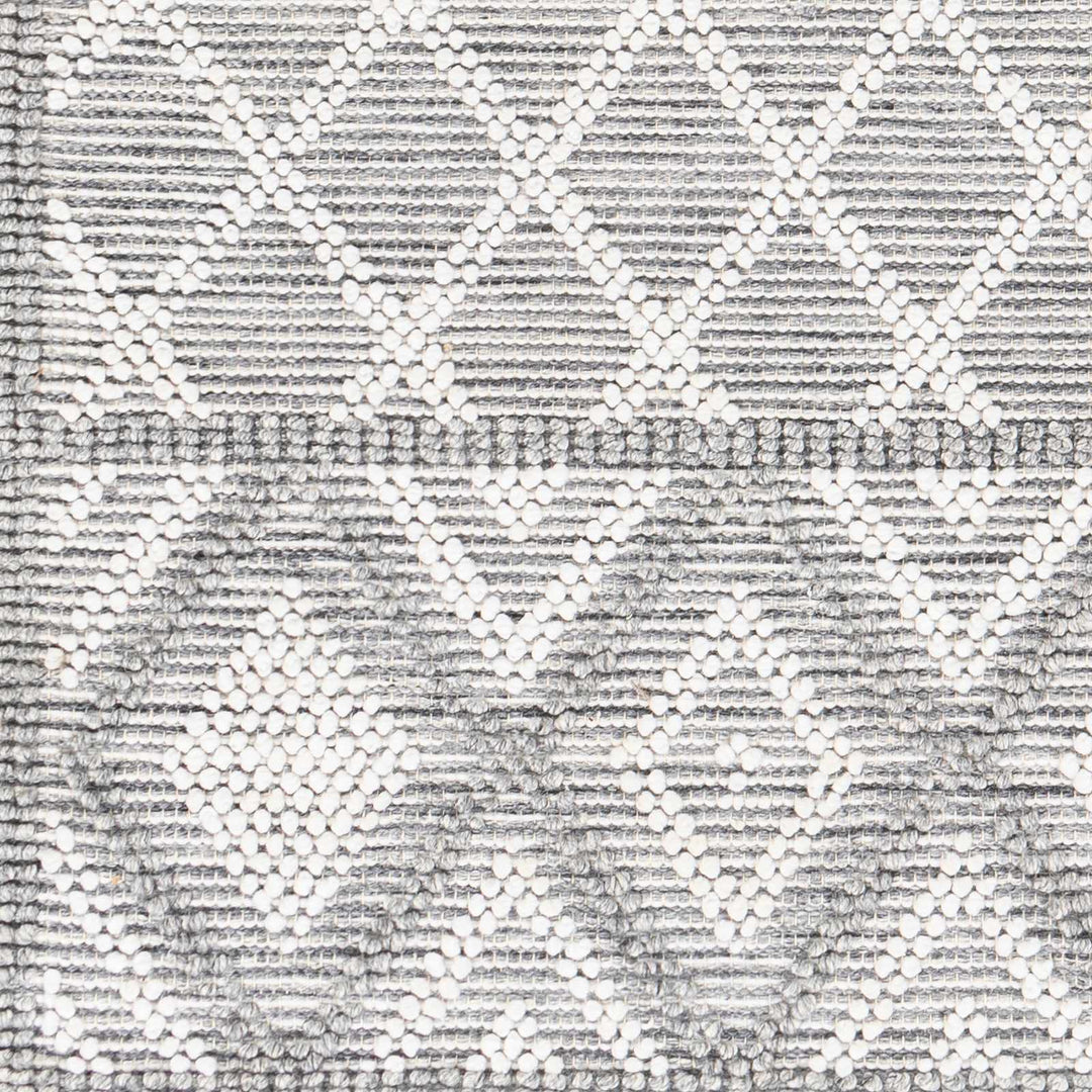 Jaya Modern Geometrical Ivory And Gray Hand Woven Area Rug - The Rug Decor