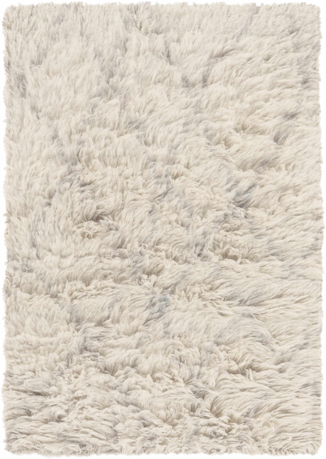 Jeddo Contemporary Abstract Ivory And Gray Hand Knotted Area Rug