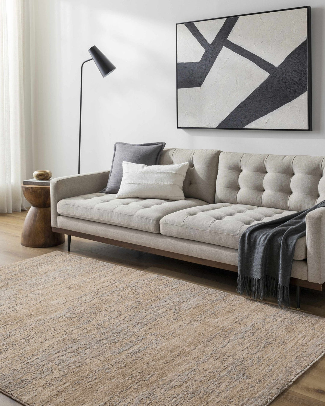 Jehan Traditional Style Tan Area Rug - The Rug Decor