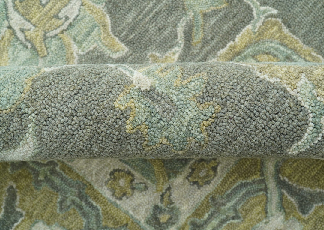 Jewel Custom Made Traditional Oushak Beige Hand Tufted Wool Rug - The Rug Decor