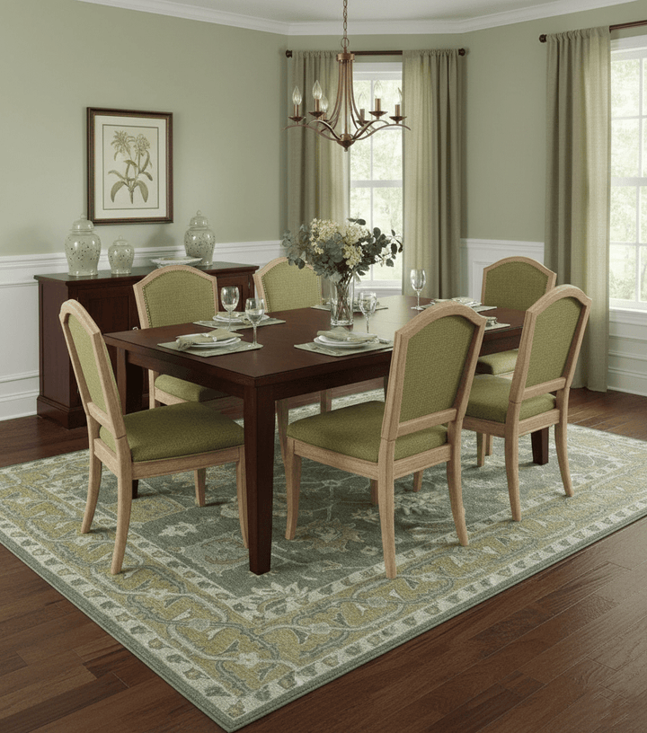 Jewel Custom Made Traditional Oushak Beige Hand Tufted Wool Rug - The Rug Decor