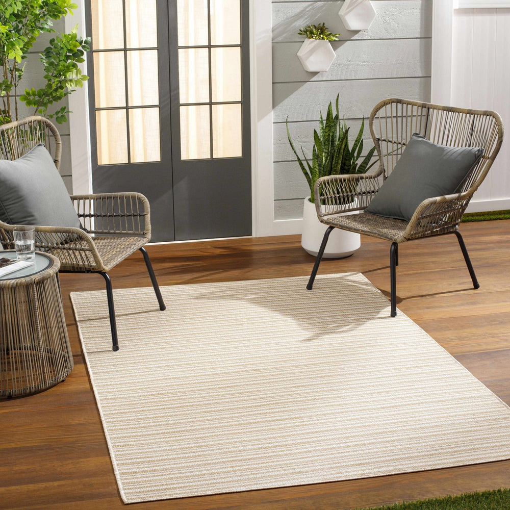 Jimi Greg Contemporary Style Beige And Ivory Rug - The Rug Decor