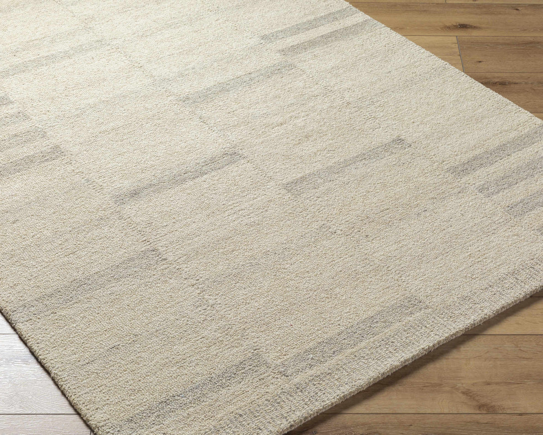 Jaina Modern Style Beige Hand Tufted Wool Area Rug