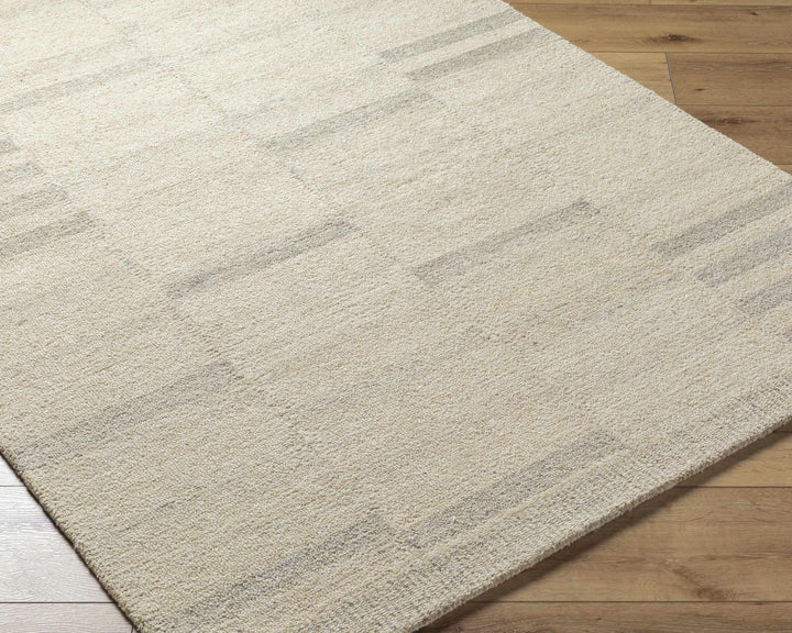 Jaina Modern Style Beige Hand Tufted Wool Area Rug