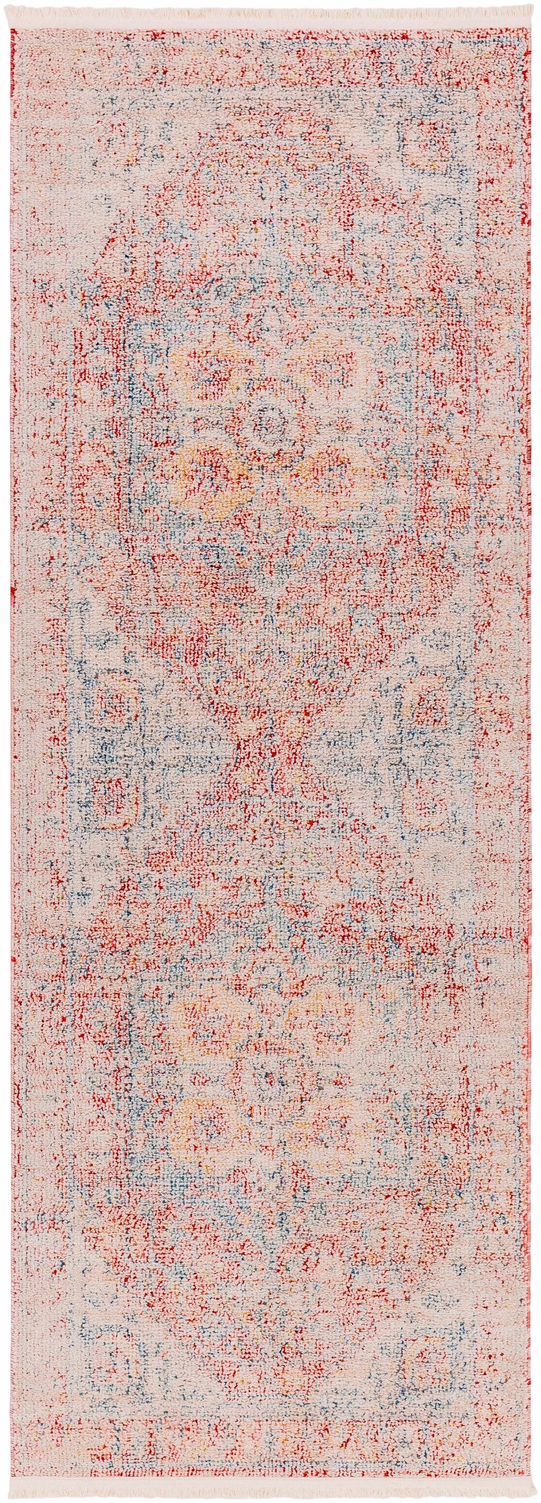Jorn Traditional Style Rust And Blue Area Rug