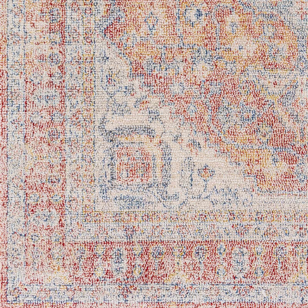 Jorn Traditional Style Rust And Blue Area Rug
