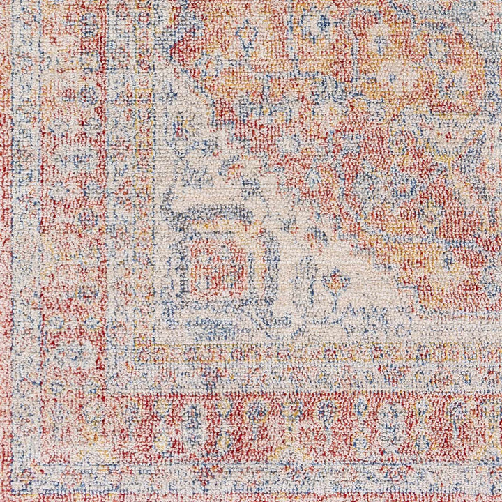 Jorn Traditional Style Rust And Blue Area Rug