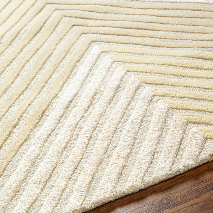 Juan Contemporary Geometrical Beige And Ivory Area Rug - The Rug Decor
