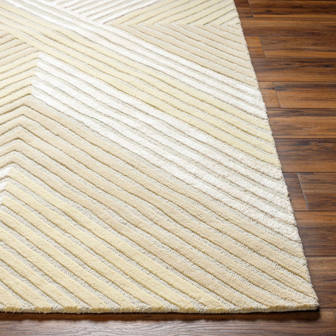 Juan Contemporary Geometrical Beige And Ivory Area Rug - The Rug Decor