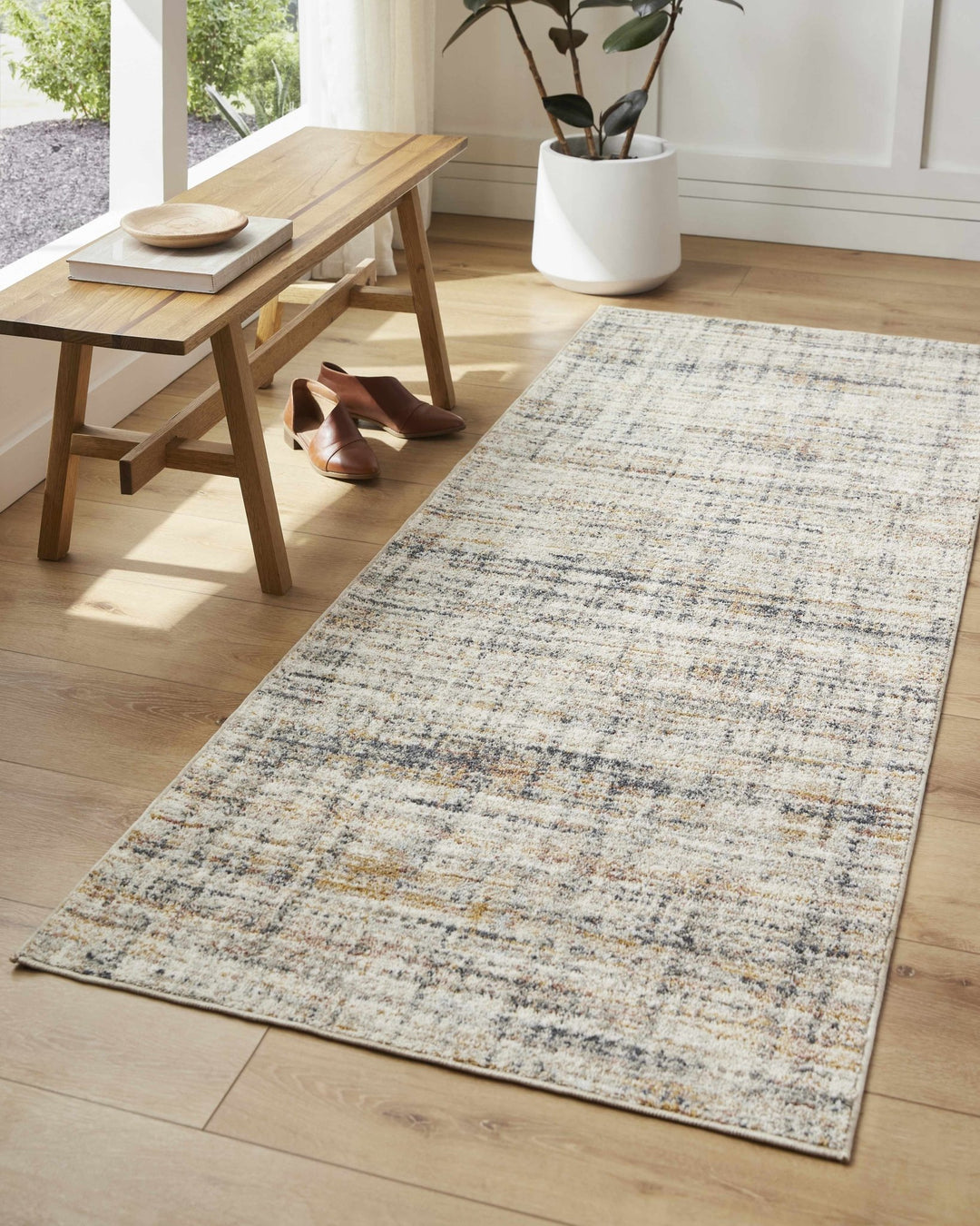 Jules Modern Abstract Design Beige And Gray Rug - The Rug Decor