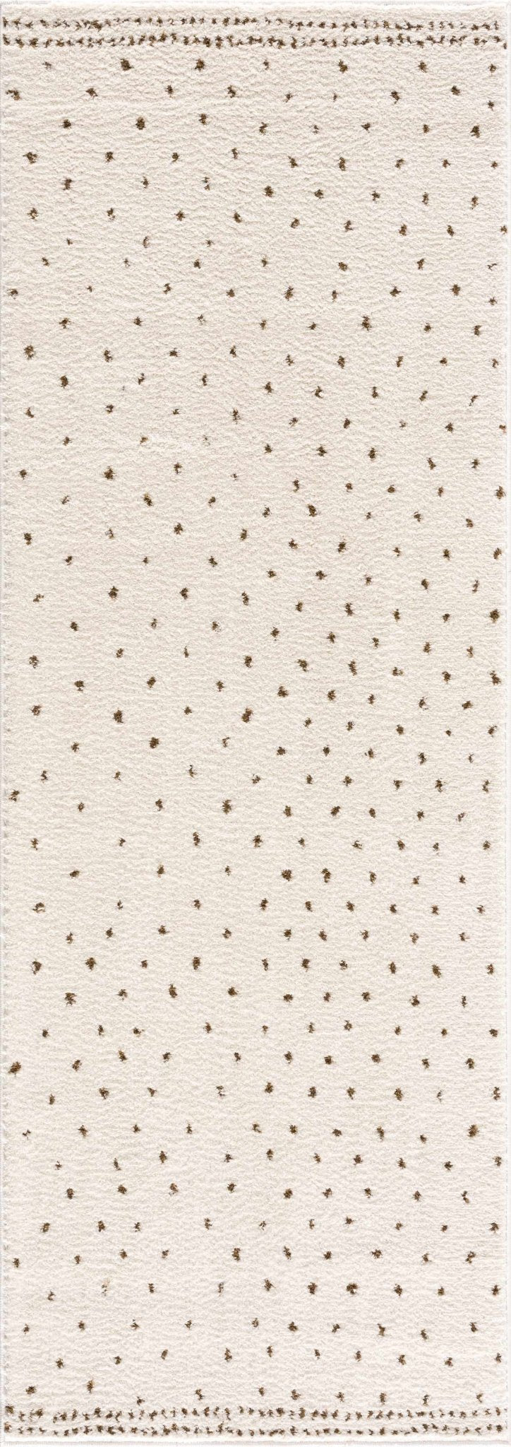 Julie Ivory And Brown Contemporary Style Area Rug - The Rug Decor