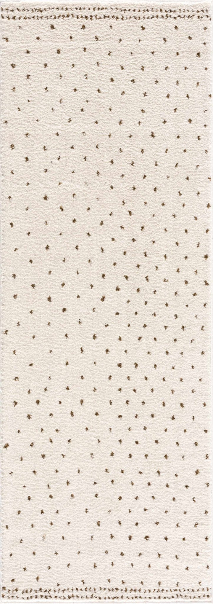 Julie Ivory And Brown Contemporary Style Area Rug - The Rug Decor