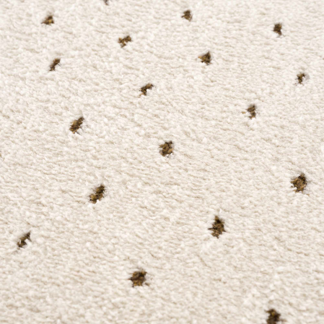 Julie Ivory And Brown Contemporary Style Area Rug - The Rug Decor