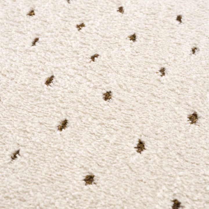 Julie Ivory And Brown Contemporary Style Area Rug - The Rug Decor