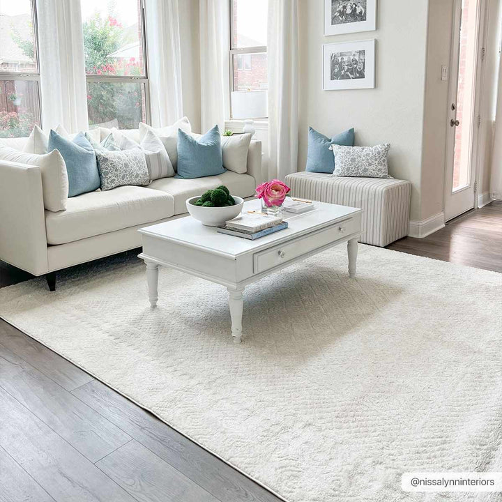 Julio Ivory Contemporary Geometrical Design Rug - The Rug Decor