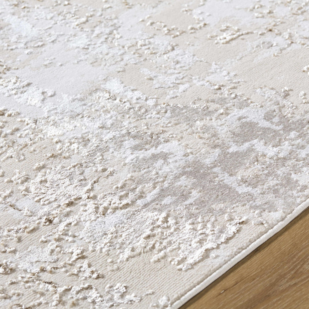 Junko Contemporary Abstract Beige And Ivory Rug - The Rug Decor