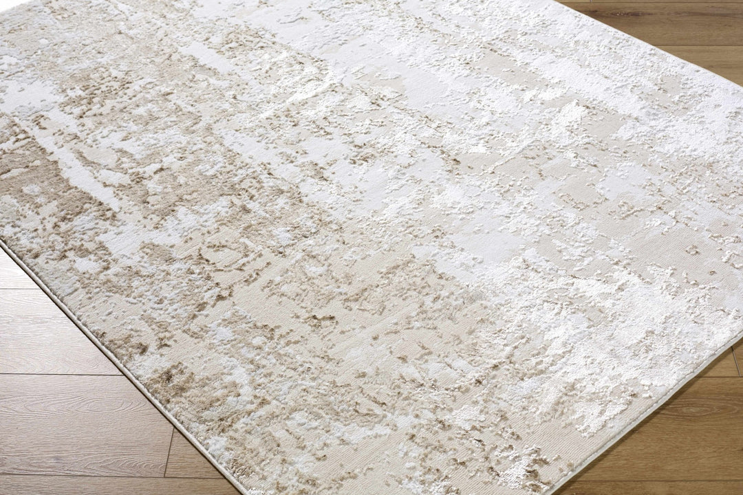Junko Contemporary Abstract Beige And Ivory Rug - The Rug Decor