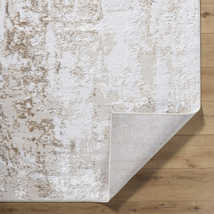 Junko Contemporary Abstract Beige And Ivory Rug - The Rug Decor