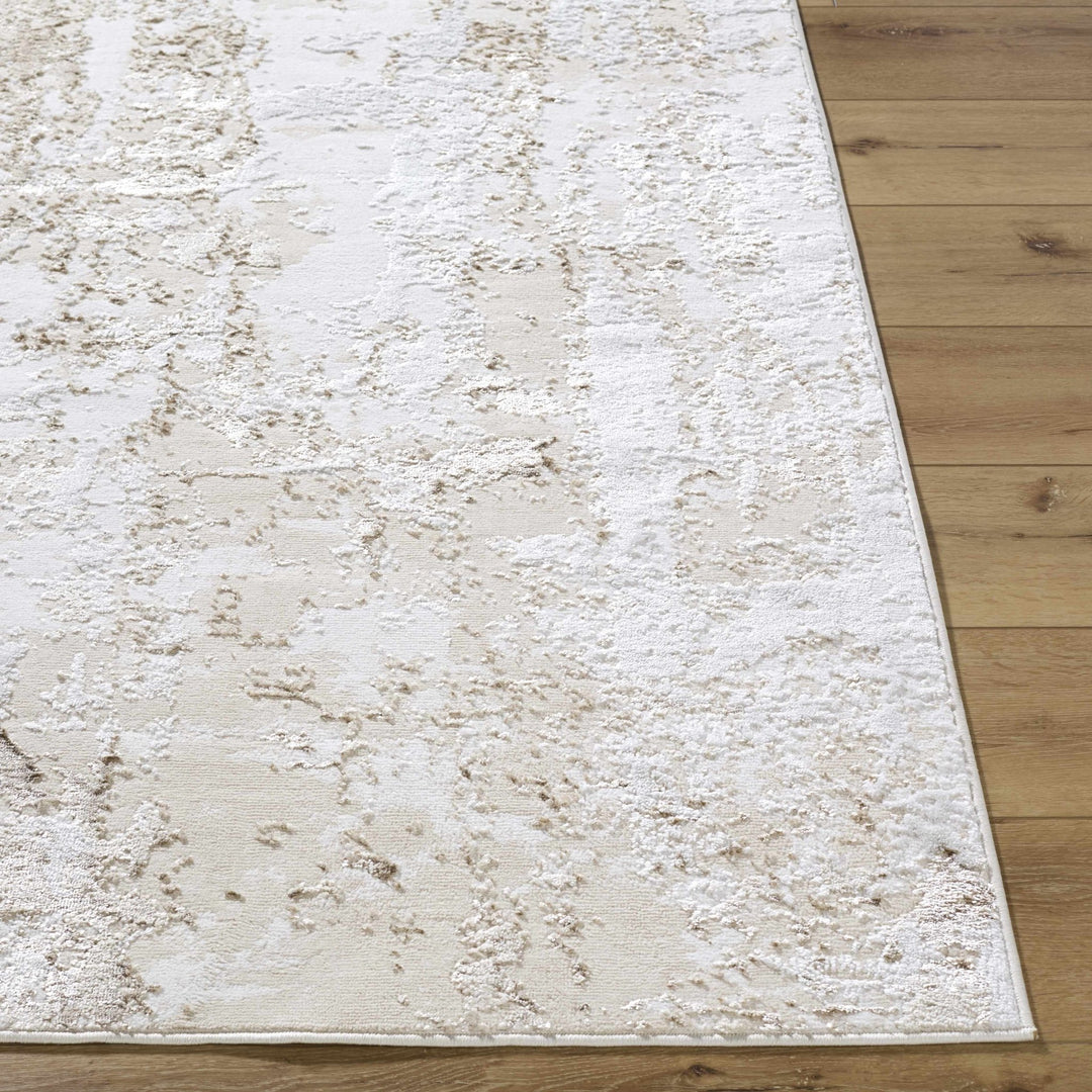 Junko Contemporary Abstract Beige And Ivory Rug - The Rug Decor