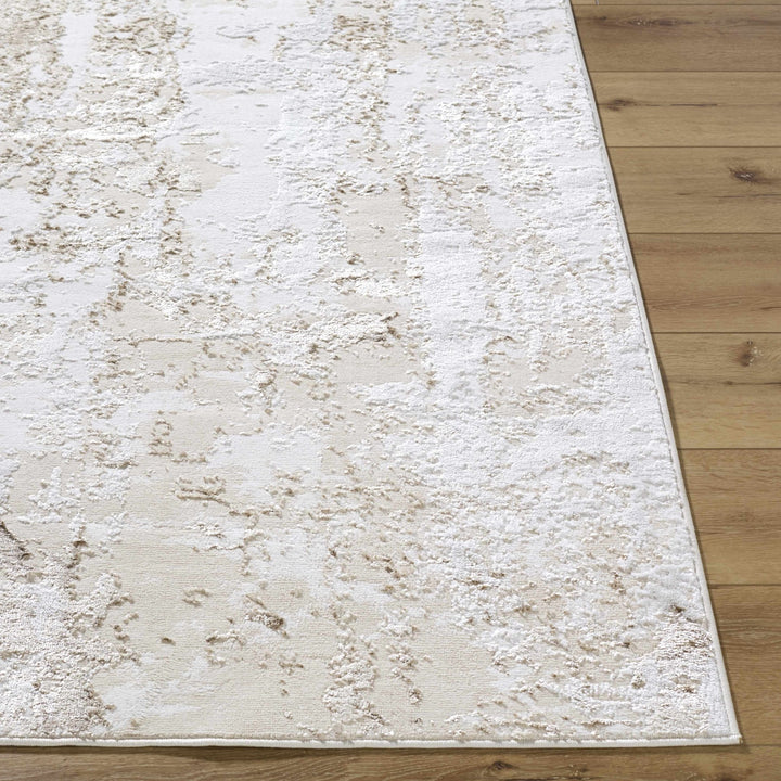 Junko Contemporary Abstract Beige And Ivory Rug - The Rug Decor