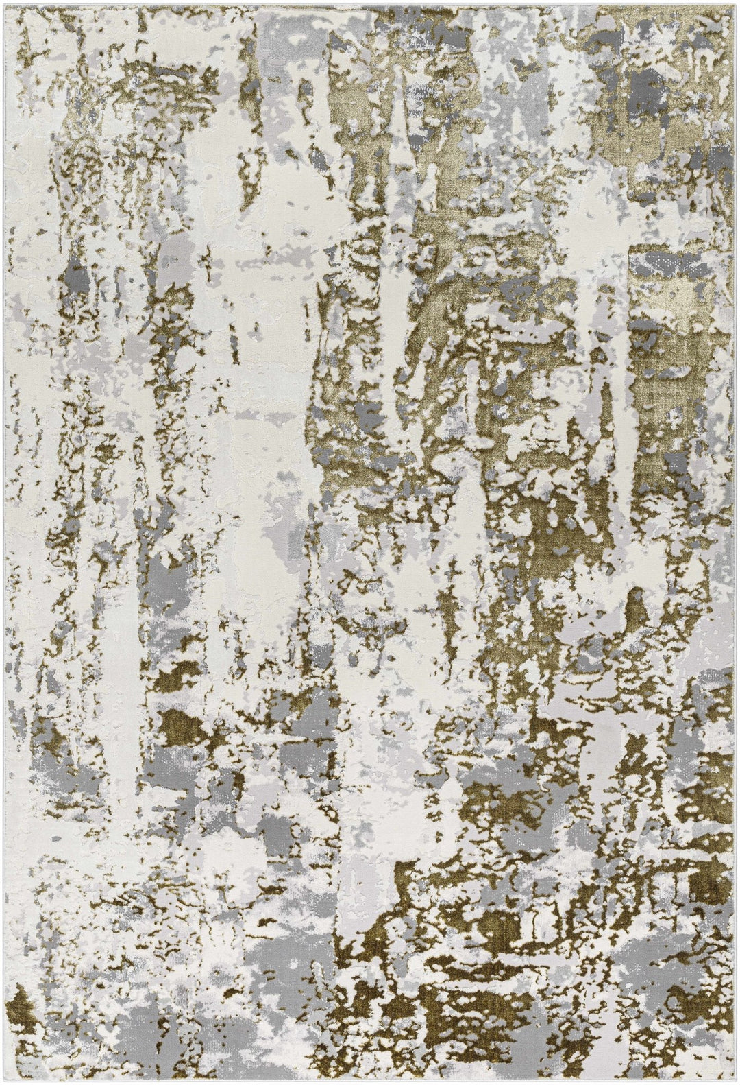 Junko Modern Abstract Design Gray & Green Area Rug - The Rug Decor