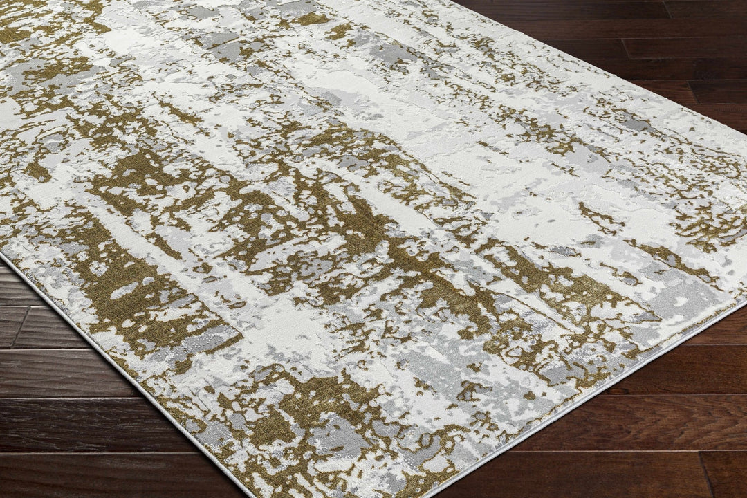 Junko Modern Abstract Design Gray & Green Area Rug - The Rug Decor