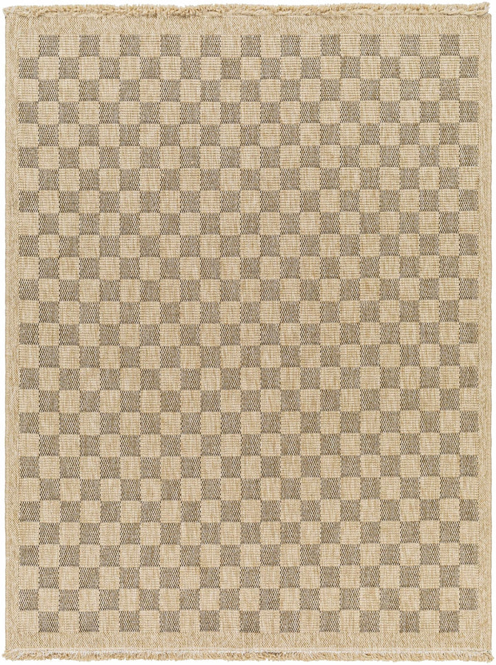 Jurek Beige & Brown Contemporary Design Outdoor Rug - The Rug Decor