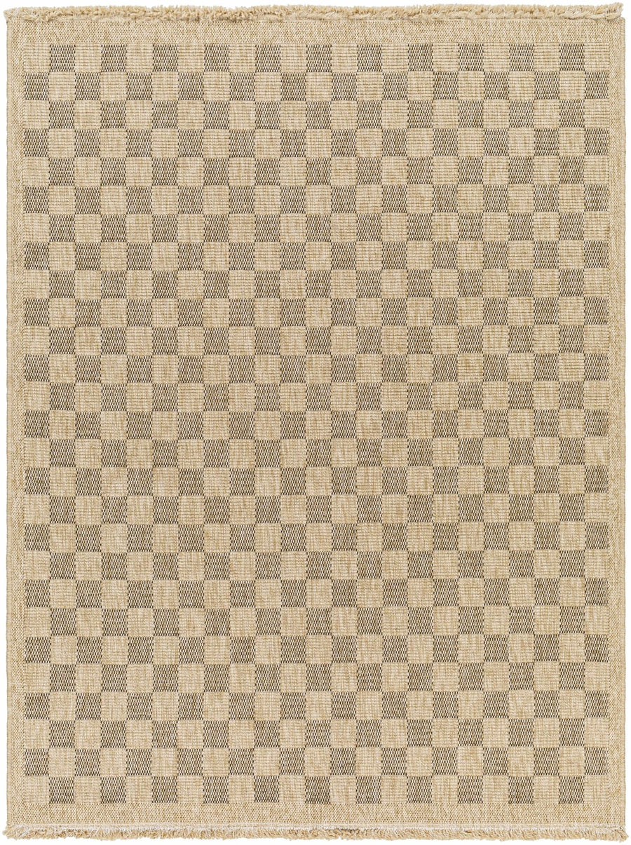 Jurek Beige & Brown Contemporary Design Outdoor Rug - The Rug Decor