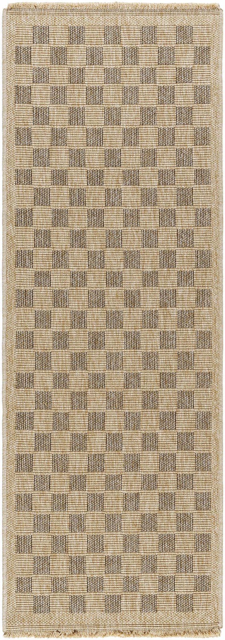 Jurek Beige & Brown Contemporary Design Outdoor Rug - The Rug Decor