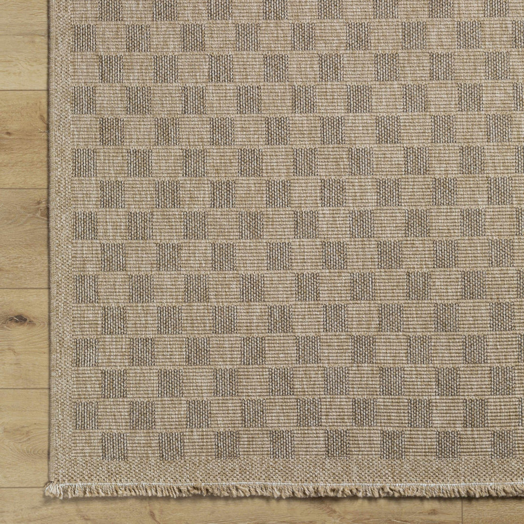 Jurek Beige Contemporary Style Outdoor Area Rug - The Rug Decor