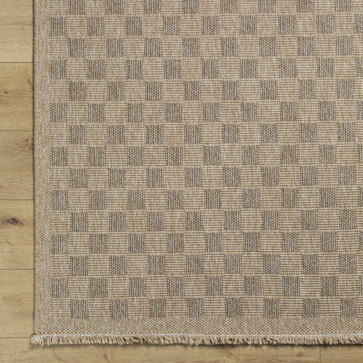 Jurek Beige Contemporary Style Outdoor Area Rug - The Rug Decor