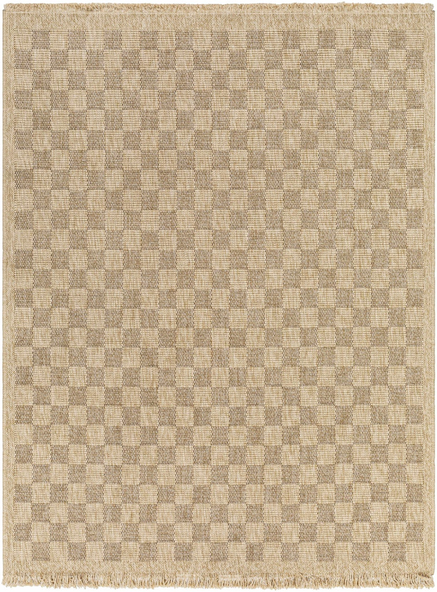 Jurek Beige Contemporary Style Outdoor Area Rug - The Rug Decor