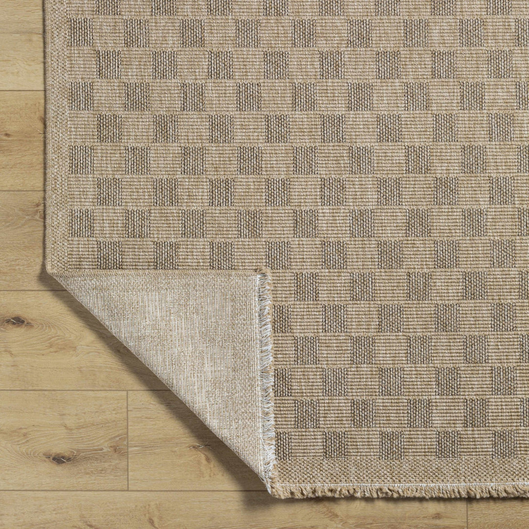 Jurek Beige Contemporary Style Outdoor Area Rug - The Rug Decor