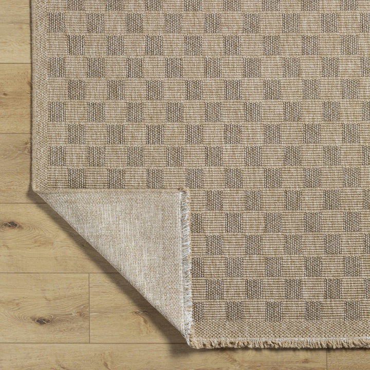 Jurek Beige Contemporary Style Outdoor Area Rug - The Rug Decor