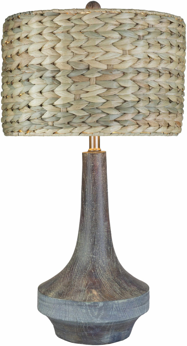Kabankalan Seagrass Resin Table Lamp - The Rug Decor