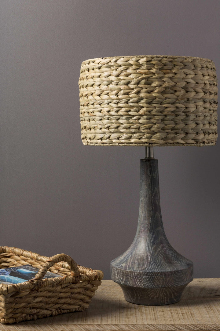 Kabankalan Seagrass Resin Table Lamp - The Rug Decor