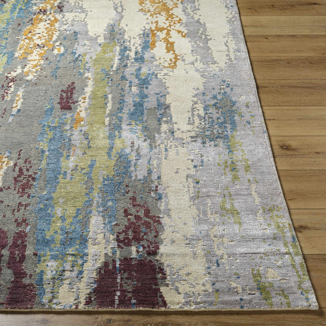 Kabugao Multicolor Modern Abstract Design Hand Knotted Area Rug - The Rug Decor