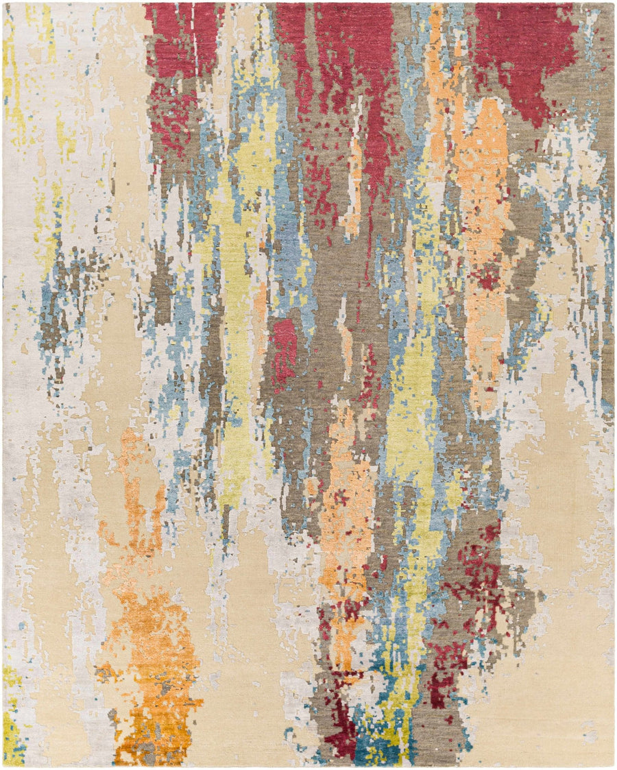 Kabugao Multicolor Modern Abstract Design Hand Knotted Area Rug - The Rug Decor