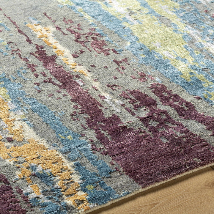 Kabugao Multicolor Modern Abstract Design Hand Knotted Area Rug - The Rug Decor