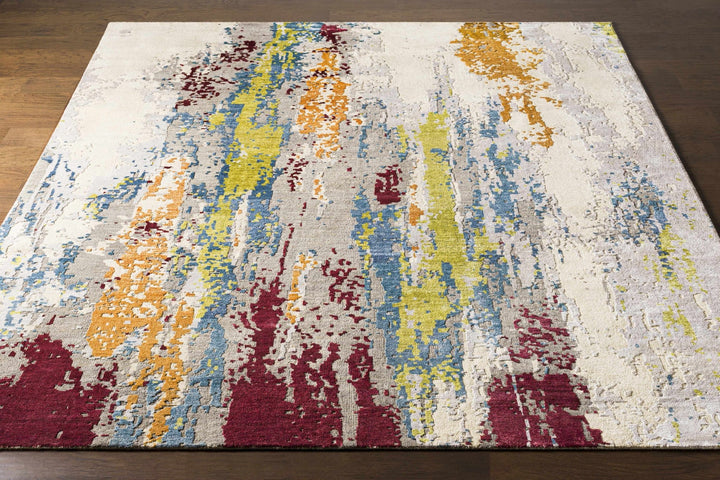 Kabugao Multicolor Modern Abstract Design Hand Knotted Area Rug - The Rug Decor