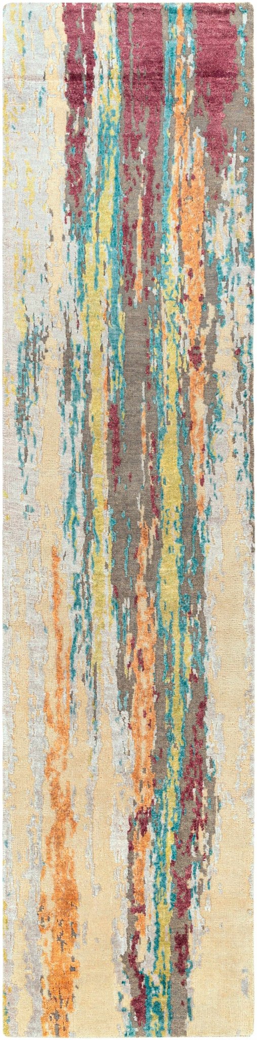 Kabugao Multicolor Modern Abstract Design Hand Knotted Area Rug - The Rug Decor