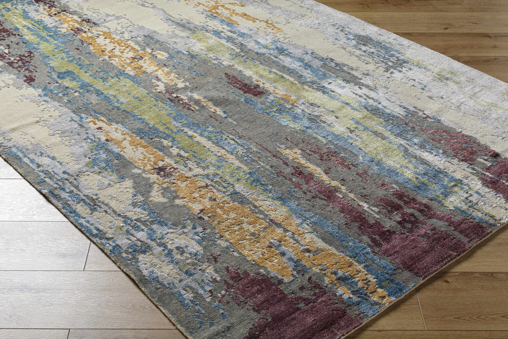 Kabugao Multicolor Modern Abstract Design Hand Knotted Area Rug - The Rug Decor