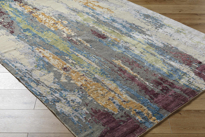 Kabugao Multicolor Modern Abstract Design Hand Knotted Area Rug - The Rug Decor