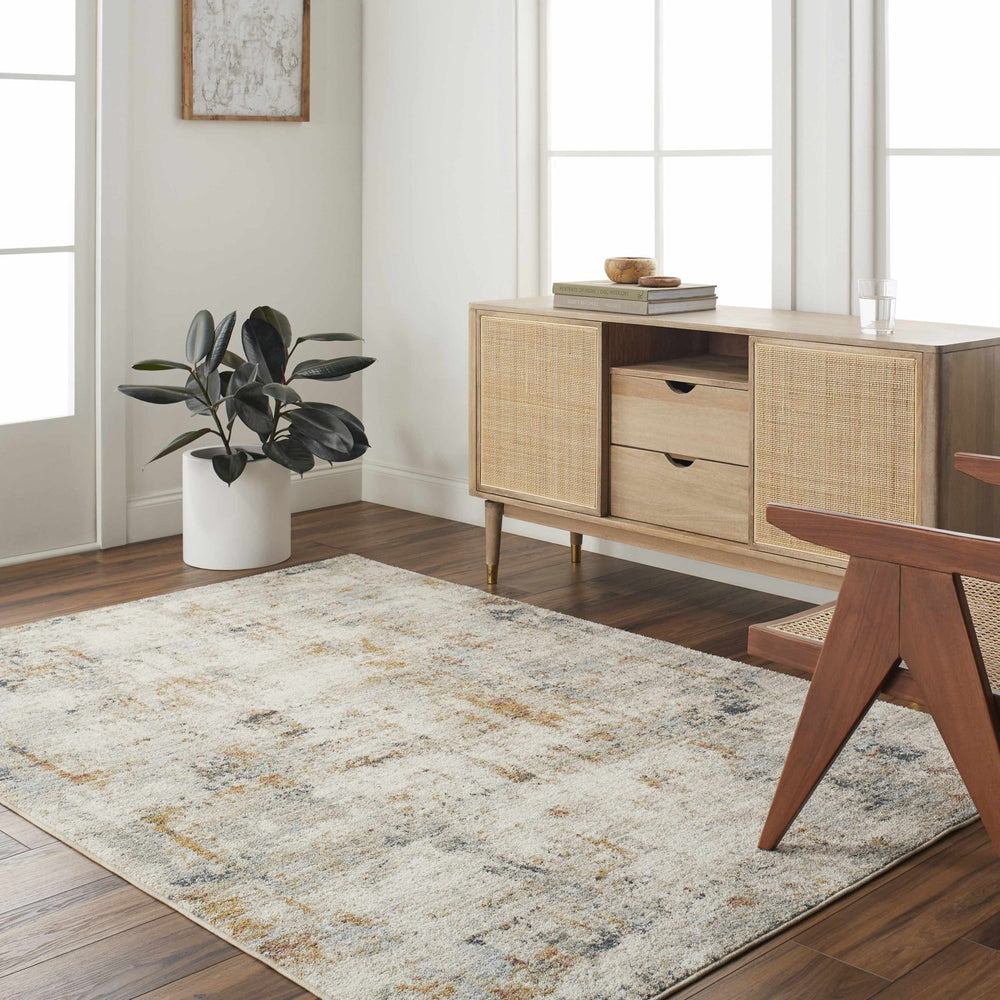 Kacia Contemporary Abstract Design Beige Area Rug - The Rug Decor
