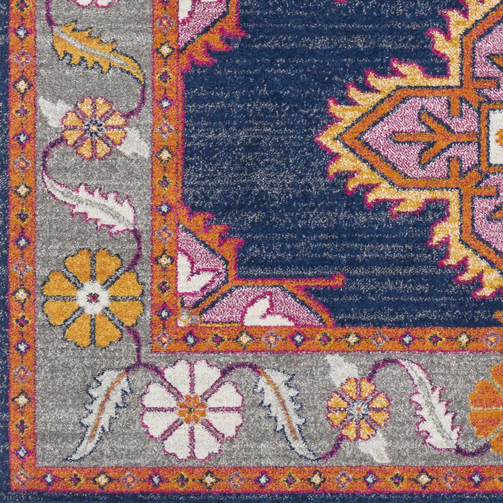 Kaitlyn Blue And Gray Traditional Style Area Rug - The Rug Decor