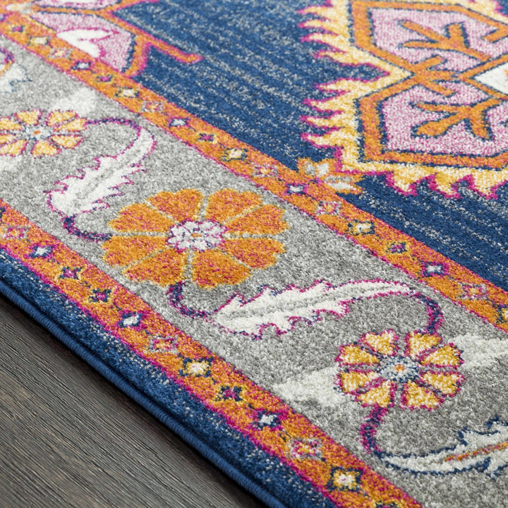 Kaitlyn Blue And Gray Traditional Style Area Rug - The Rug Decor
